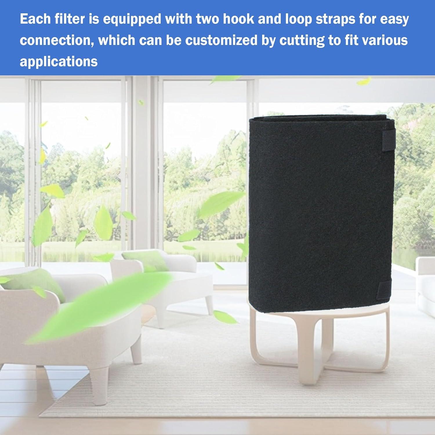 Filtro de Carbono Activado Cortar para Ajustar Tokdoot 40x122 cm