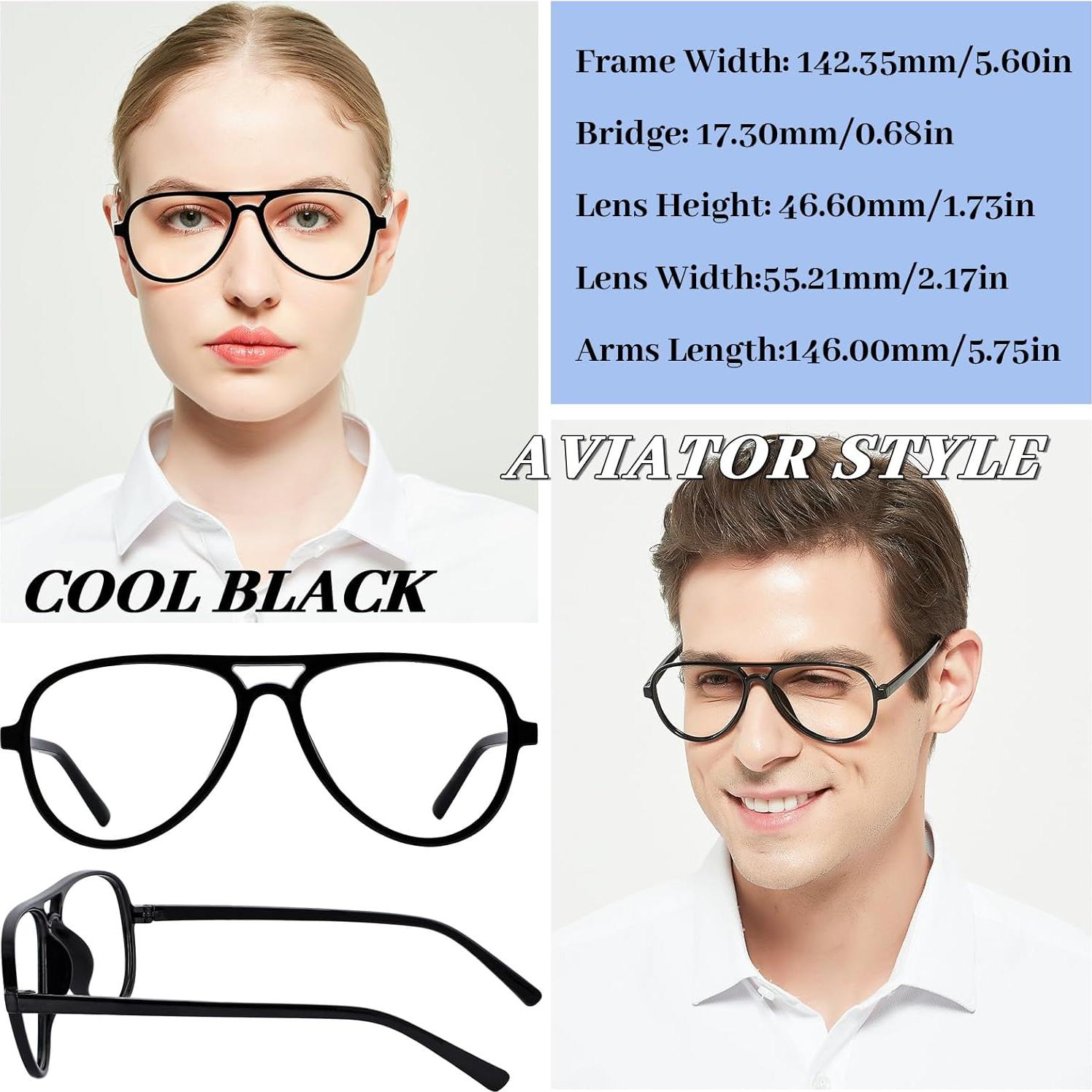 Gafas bloqueadoras de luz azul WEMOOTANTS aviador 4 paquetes