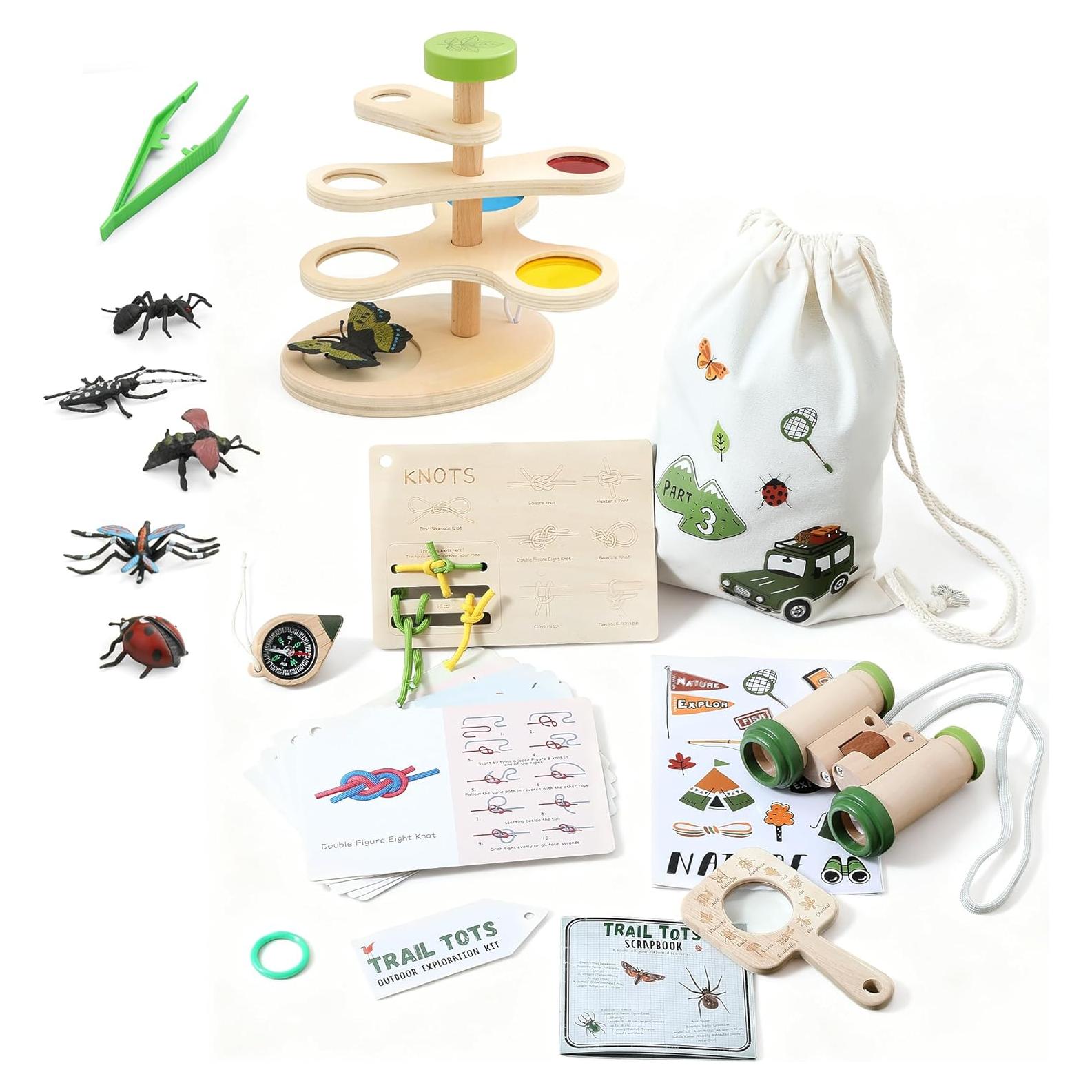 Kit de Explorador de Naturaleza Montessori con Visor de Insectos