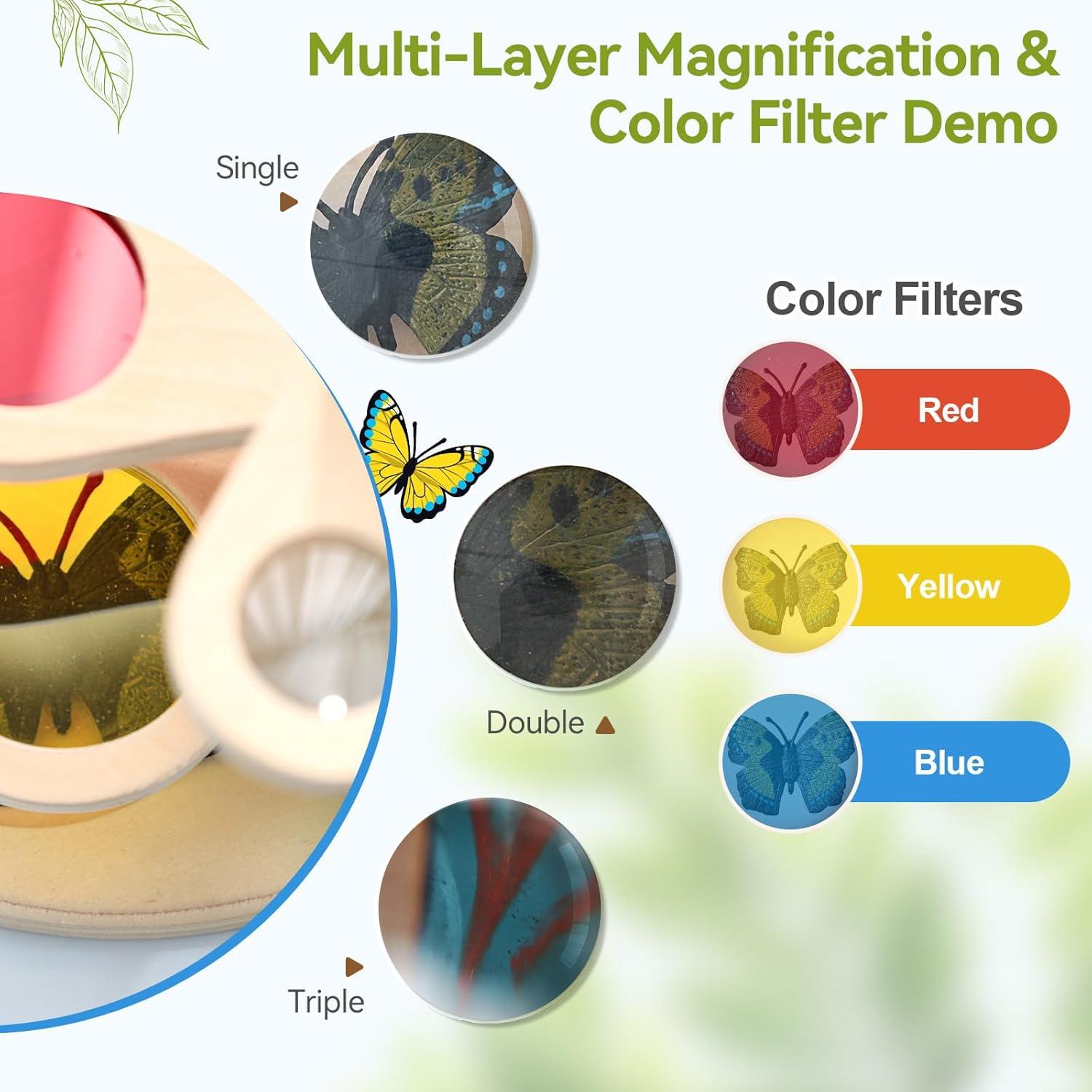 Kit de Explorador de Naturaleza Montessori con Visor de Insectos