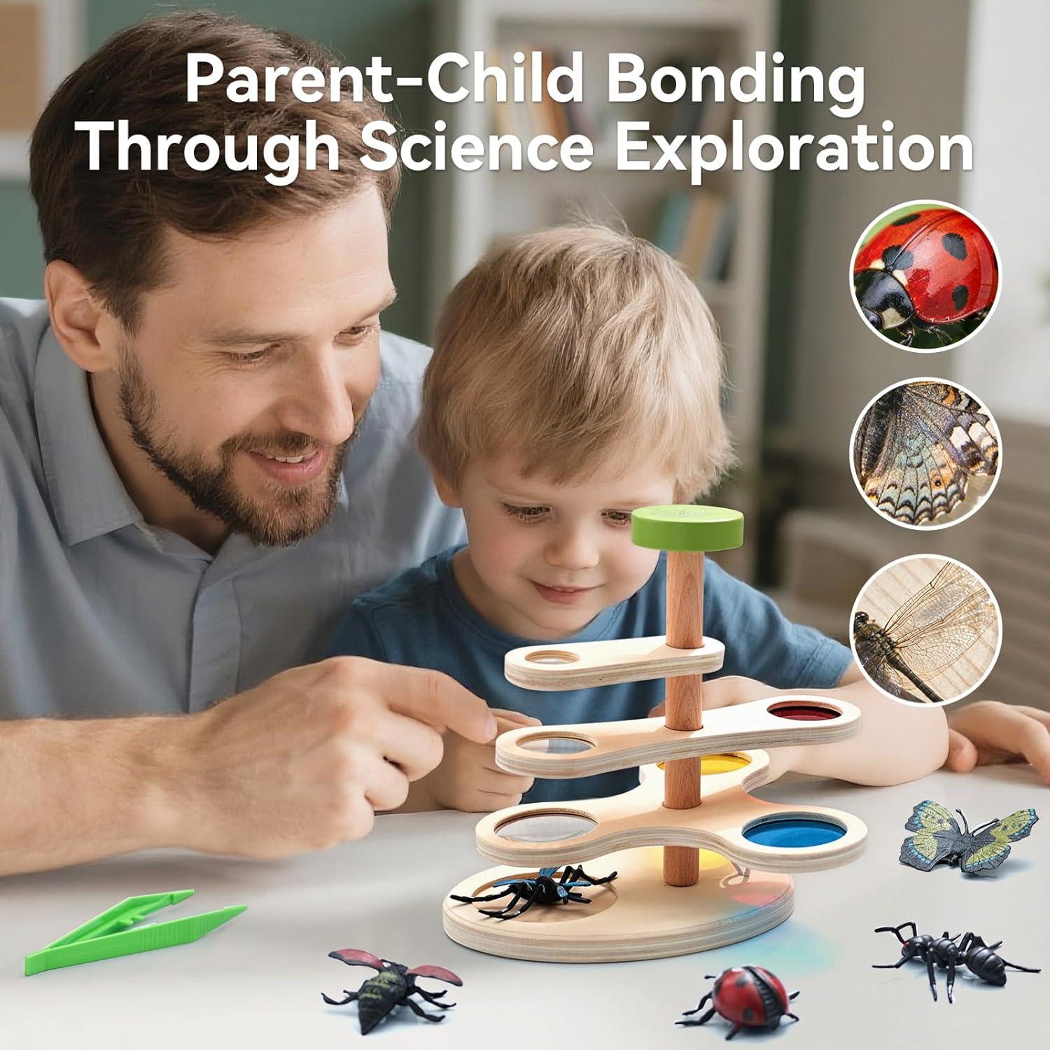 Kit de Explorador de Naturaleza Montessori con Visor de Insectos