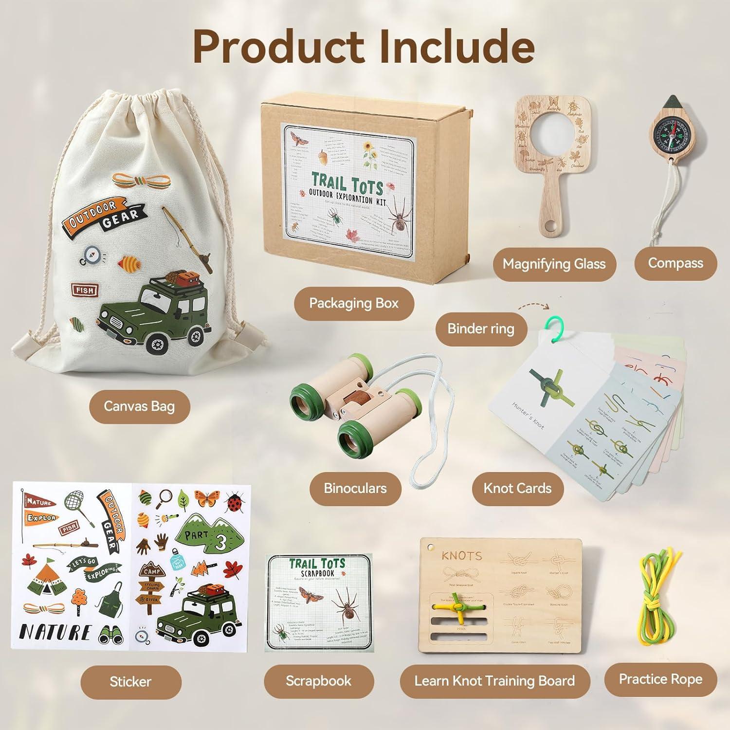 Kit de Explorador de Naturaleza Montessori con Visor de Insectos