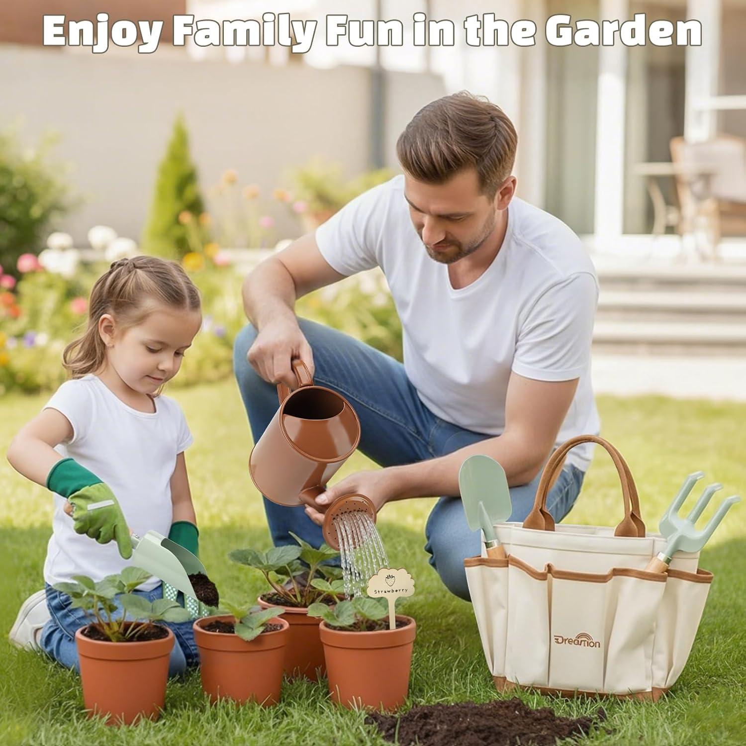 Juego de Jardinería para Niños Dreamon con Bolsa y Herramientas