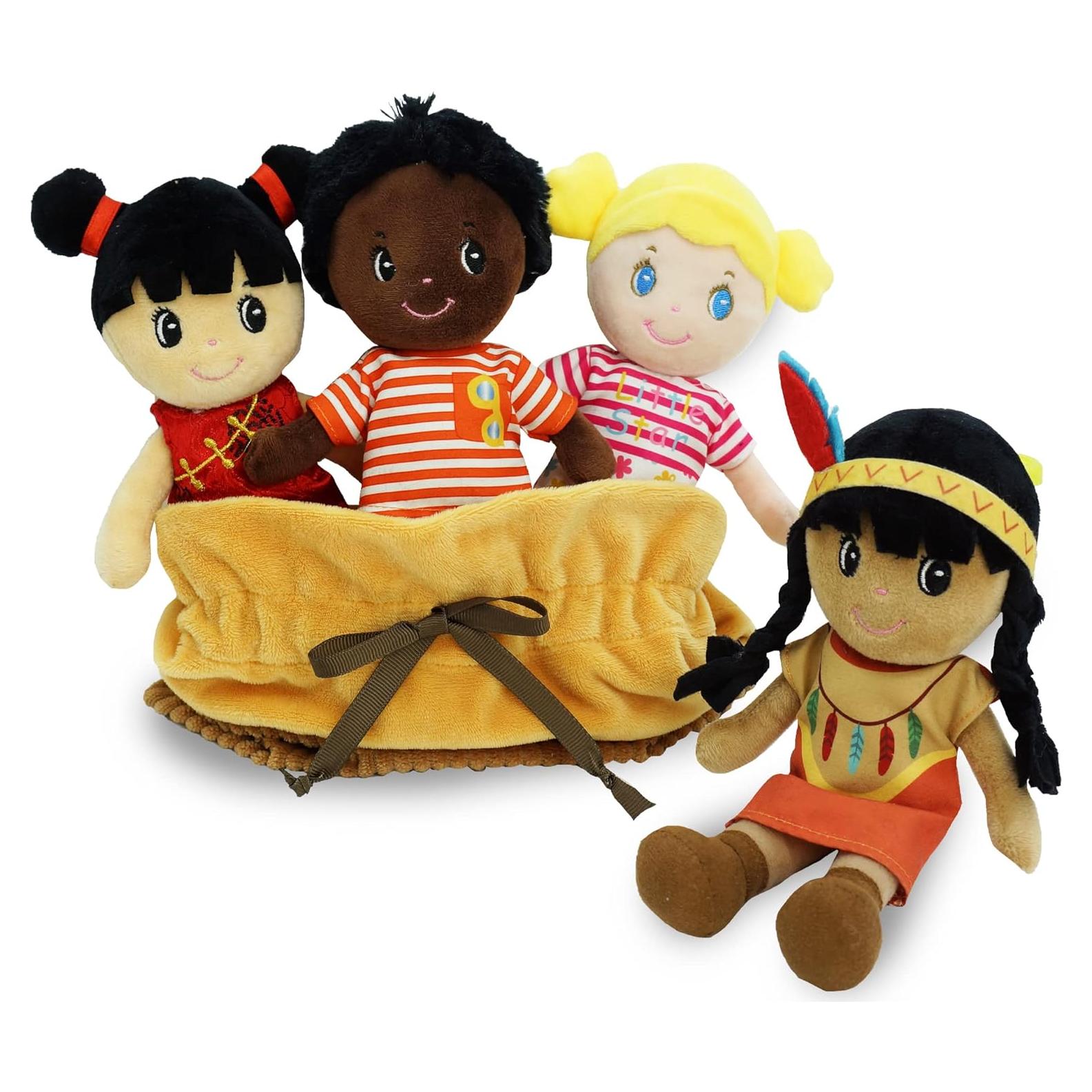 Juego de Muñecas Suaves June Garden - Diversidad Cultural 22.86 cm