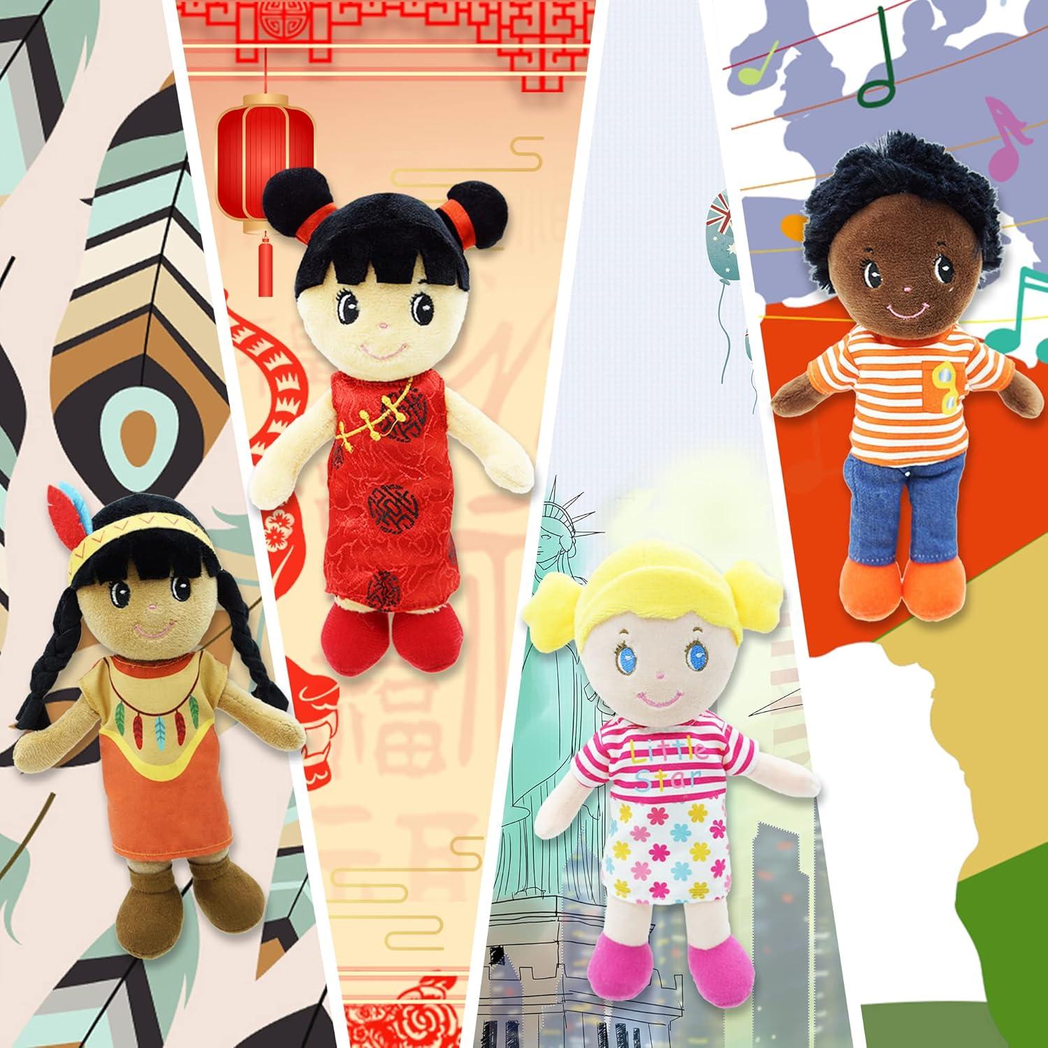 Juego de Muñecas Suaves June Garden - Diversidad Cultural 22.86 cm