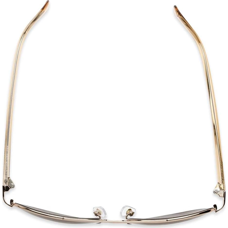 Sofia Vergara x Women's Carmen SunReaders Aviator Reading Glasses, Shiny Bronze Frame with Crystal Amber Temples, 57 mm + 2