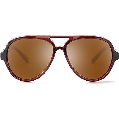 Gafas de sol aviador Polarizadas PL302C03 Marrón