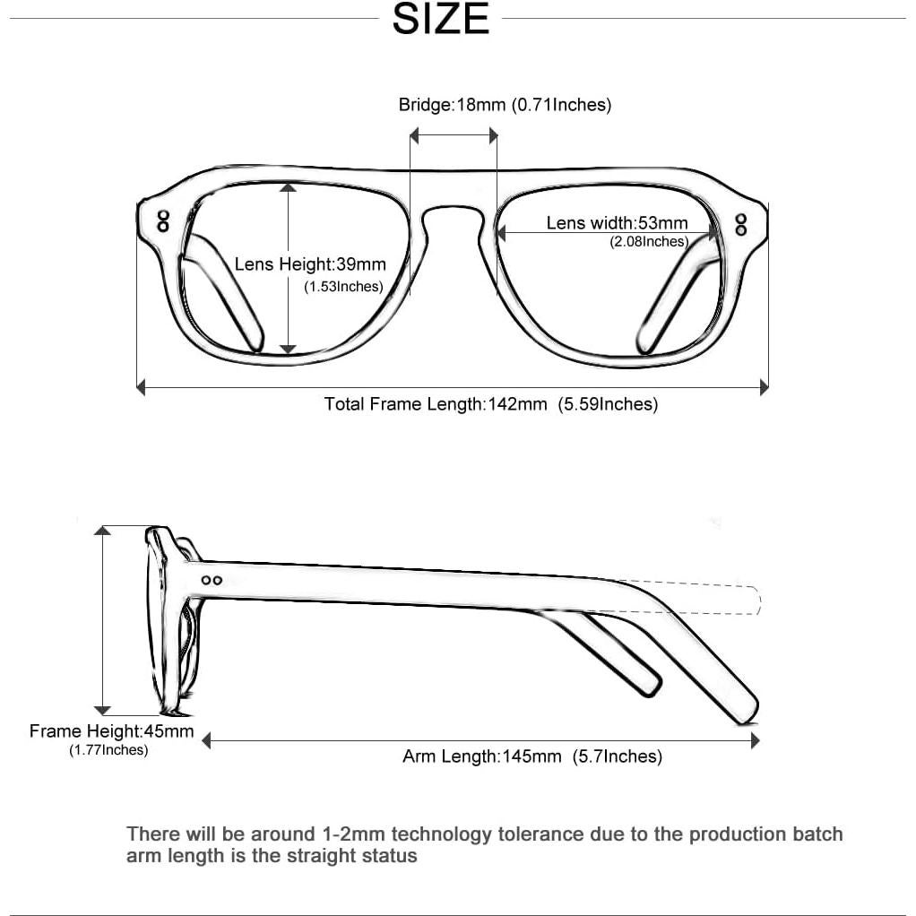 Gafas de Sol Aviador Kingsmen MPO848DTO Acetato Lentes Transparentes