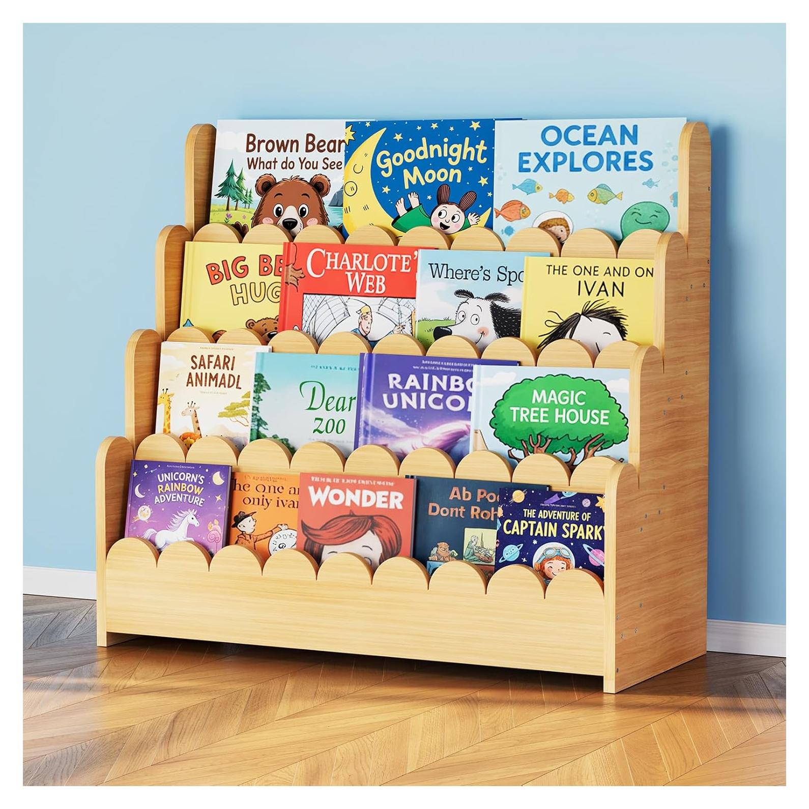 Estantería Montessori SpaceAid 4 Niveles 75.2 cm Natural