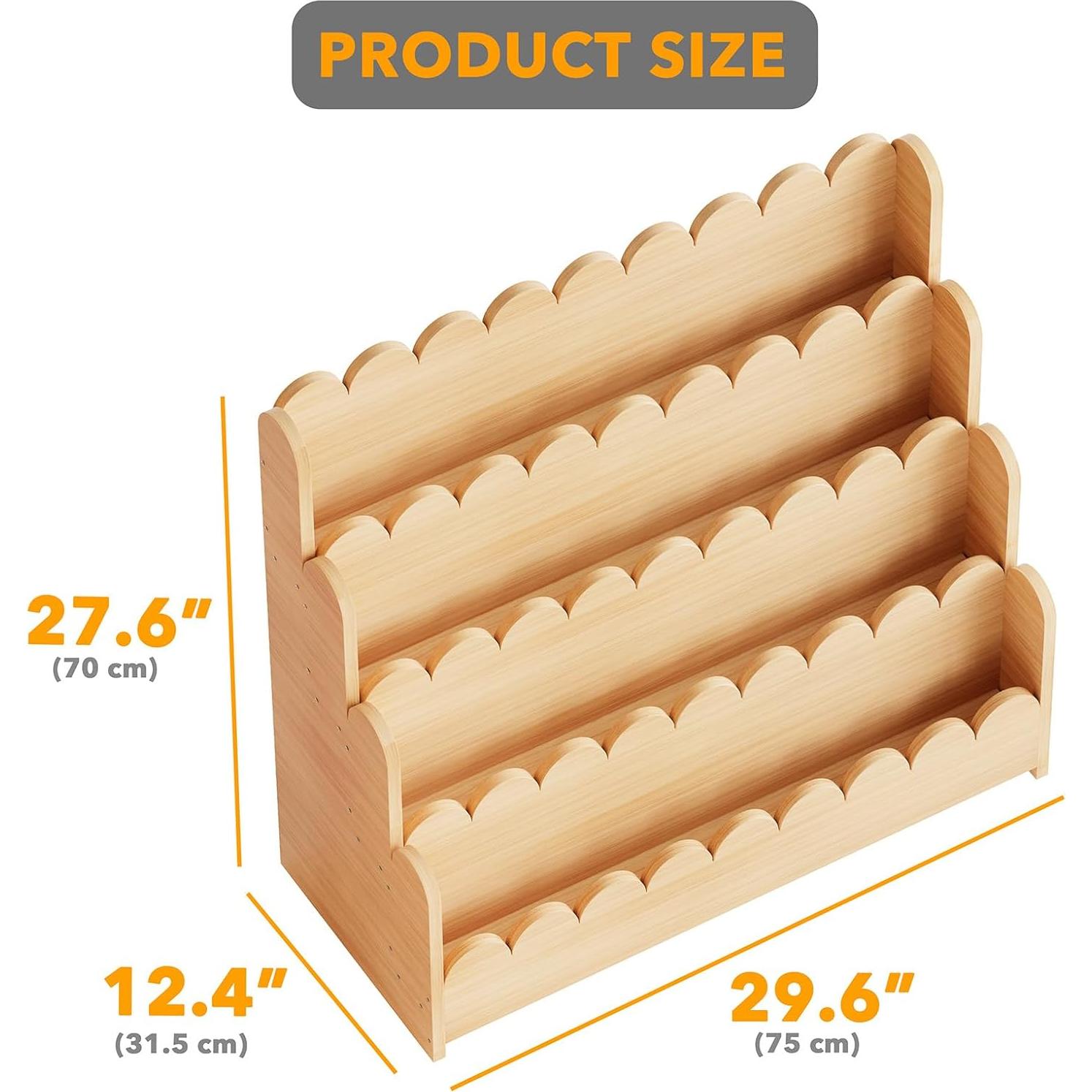 Estantería Montessori SpaceAid 4 Niveles 75.2 cm Natural