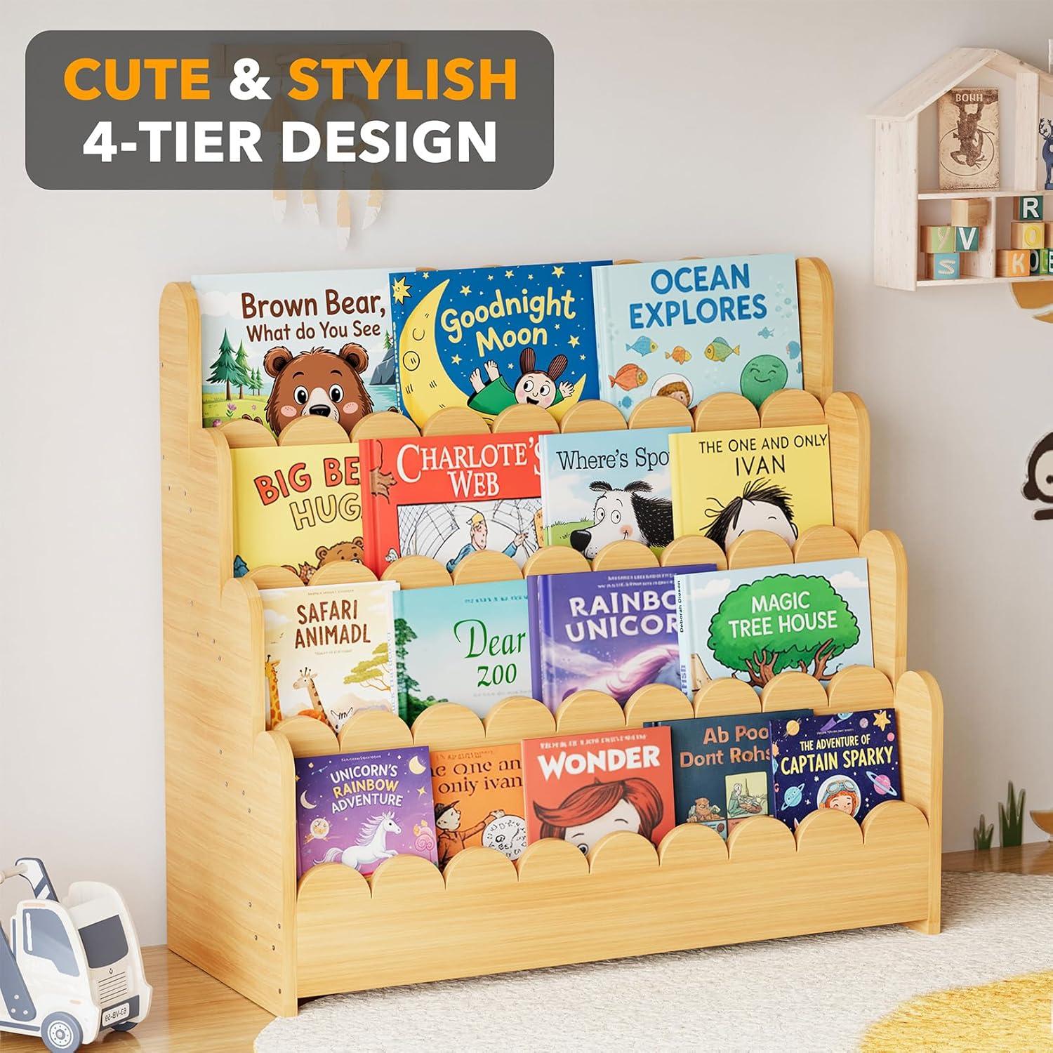 Estantería Montessori SpaceAid 4 Niveles 75.2 cm Natural