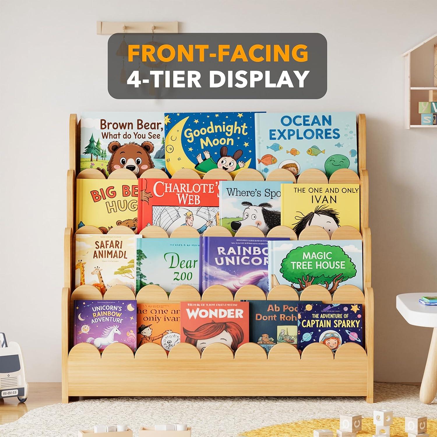 Estantería Montessori SpaceAid 4 Niveles 75.2 cm Natural