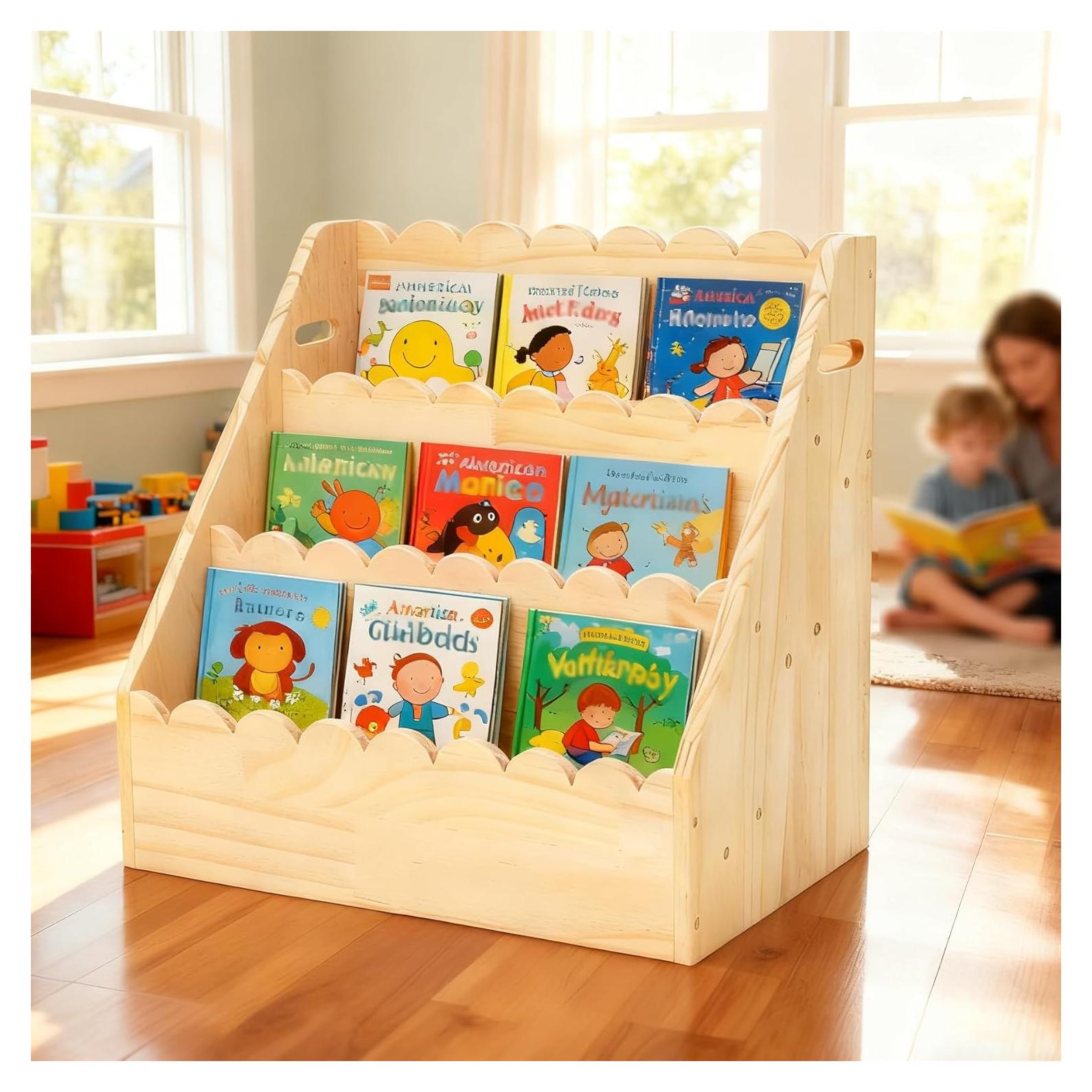 Estantería Infantil OCMML SJ de Madera 3 Niveles 42 cm