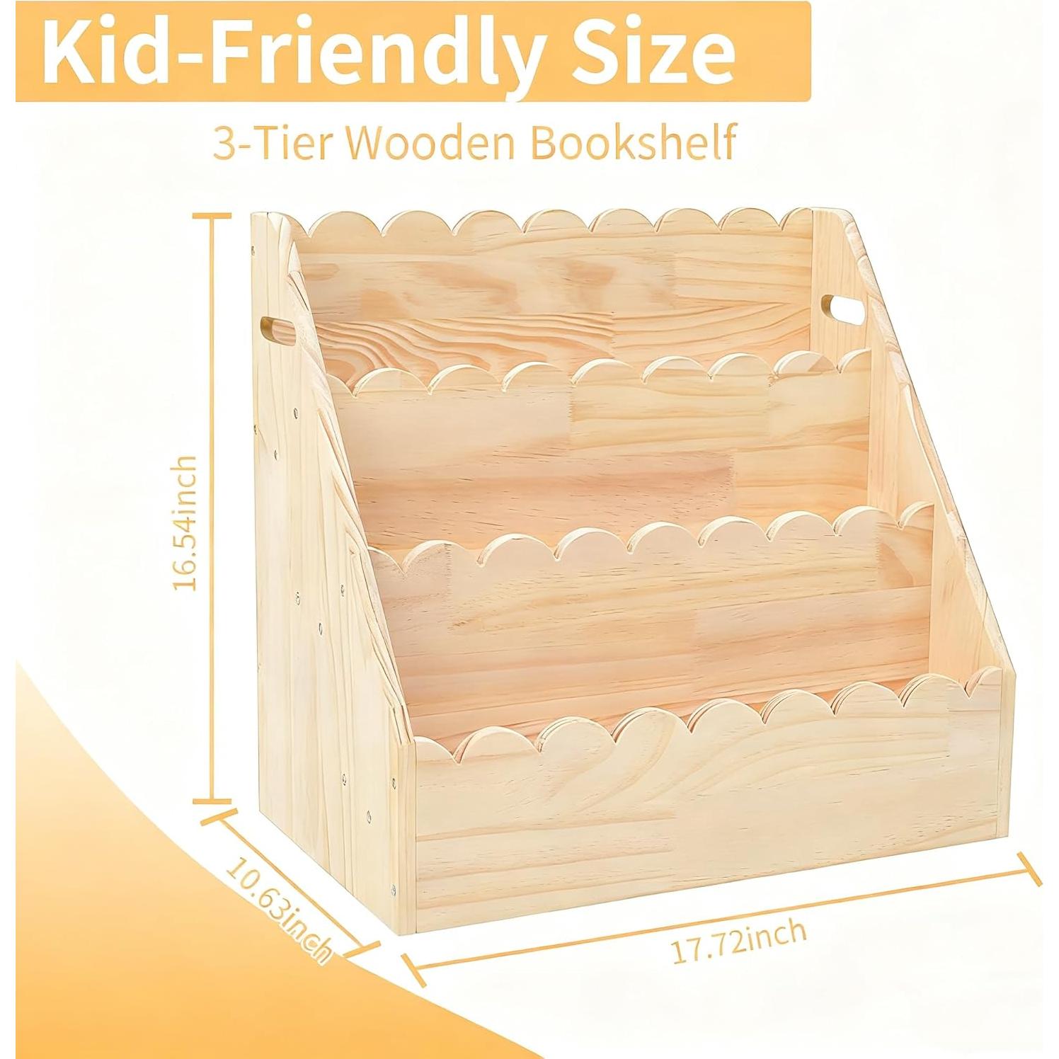 Estantería Infantil OCMML SJ de Madera 3 Niveles 42 cm