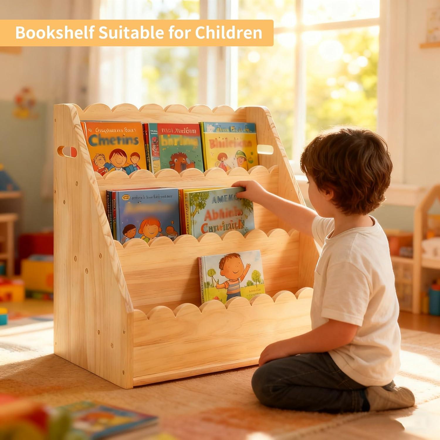 Estantería Infantil OCMML SJ de Madera 3 Niveles 42 cm