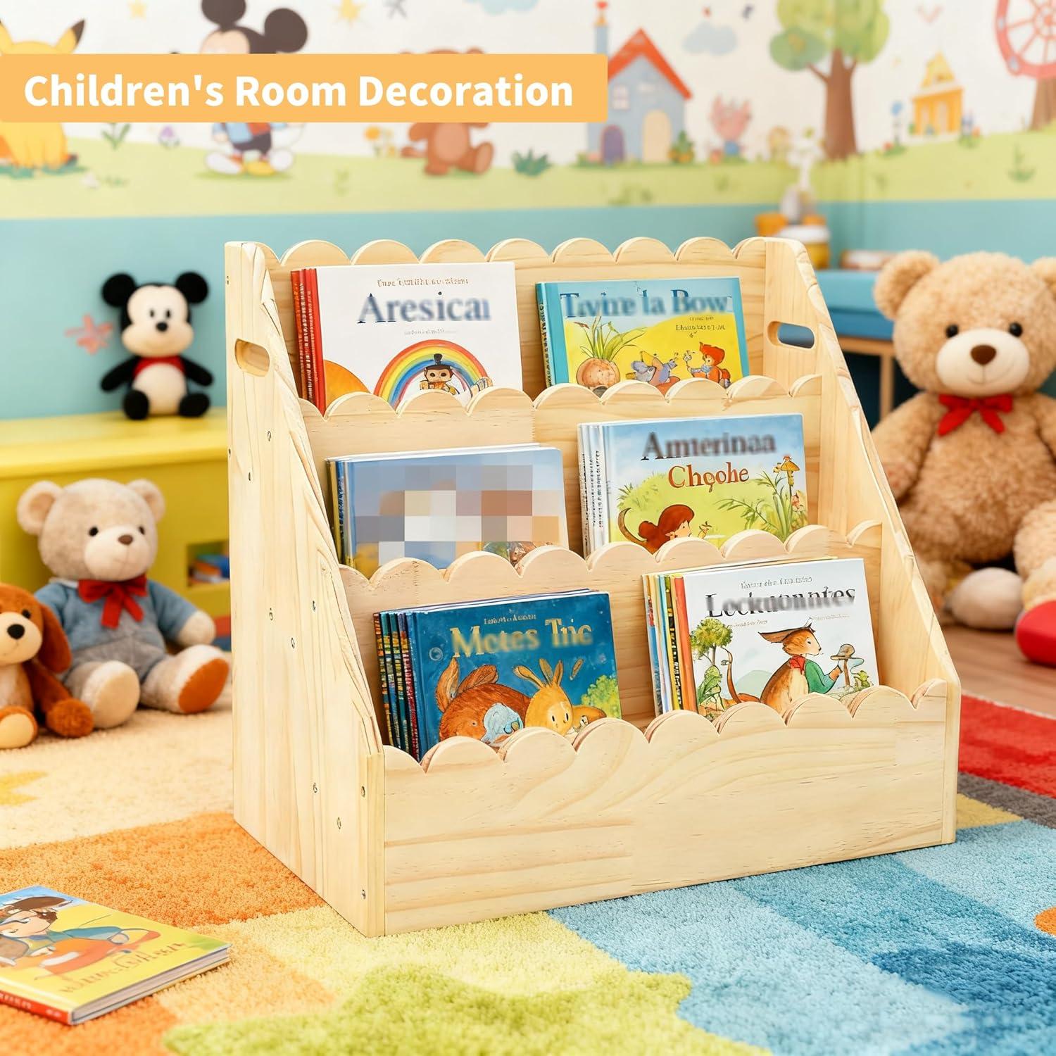 Estantería Infantil OCMML SJ de Madera 3 Niveles 42 cm