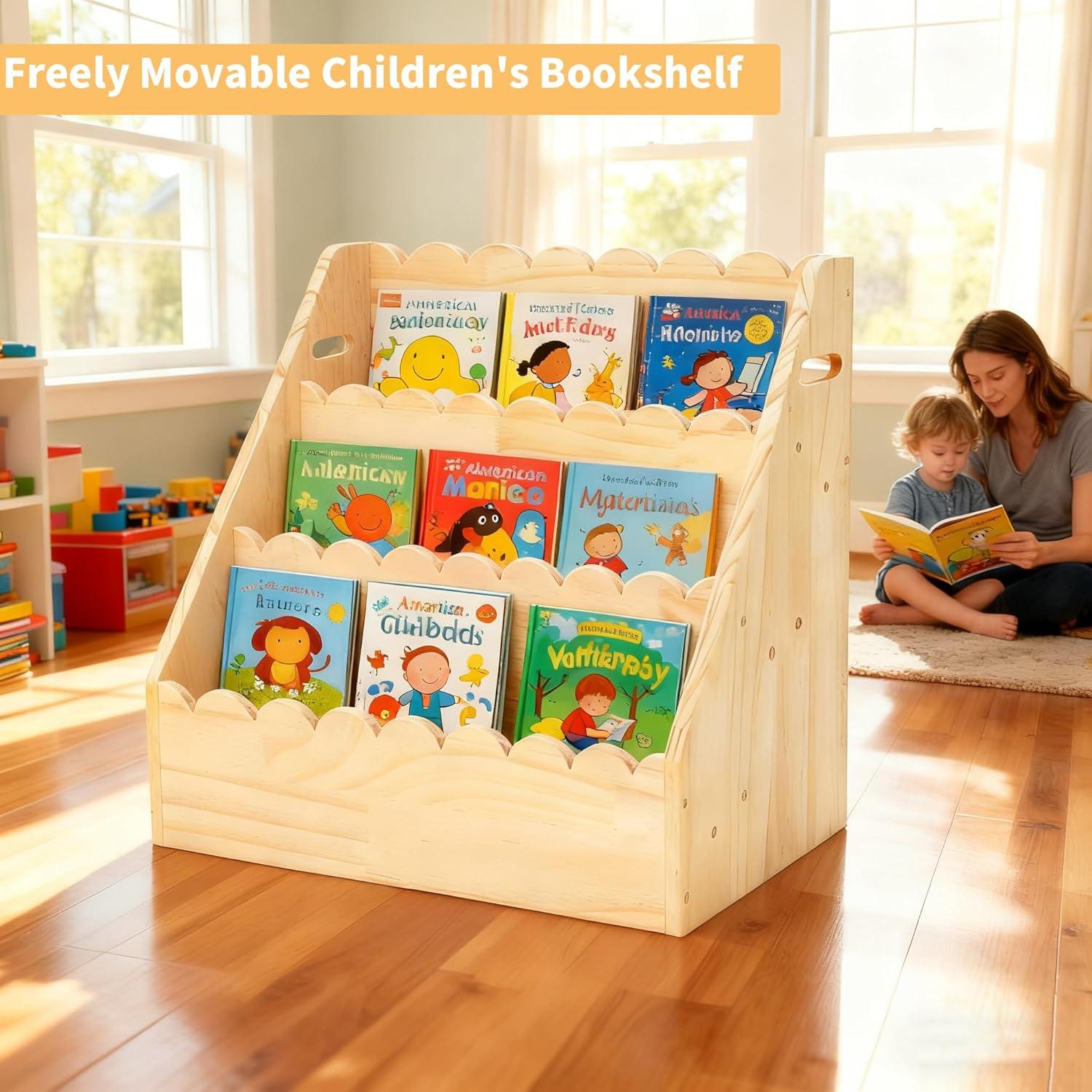 Estantería Infantil OCMML SJ de Madera 3 Niveles 42 cm