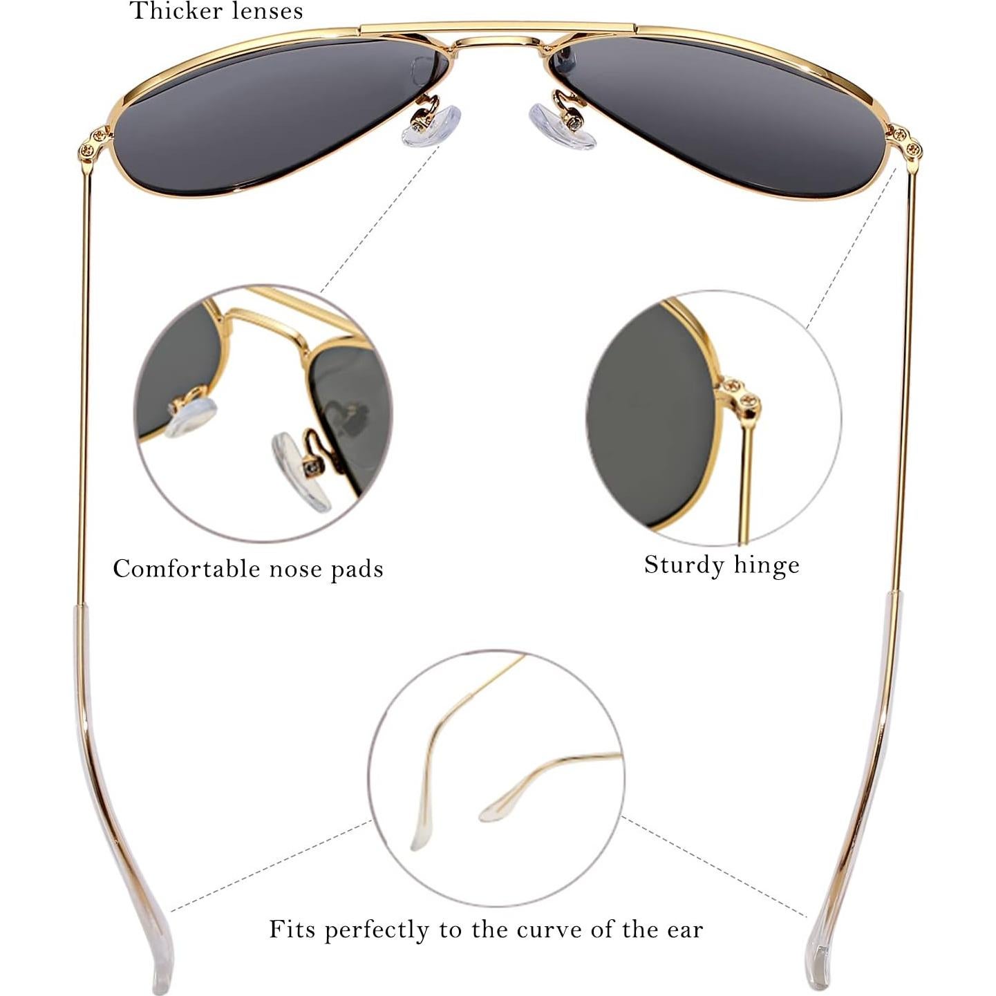 Gafas de Sol Pro Acme Classic Aviador UV400 58mm Unisex