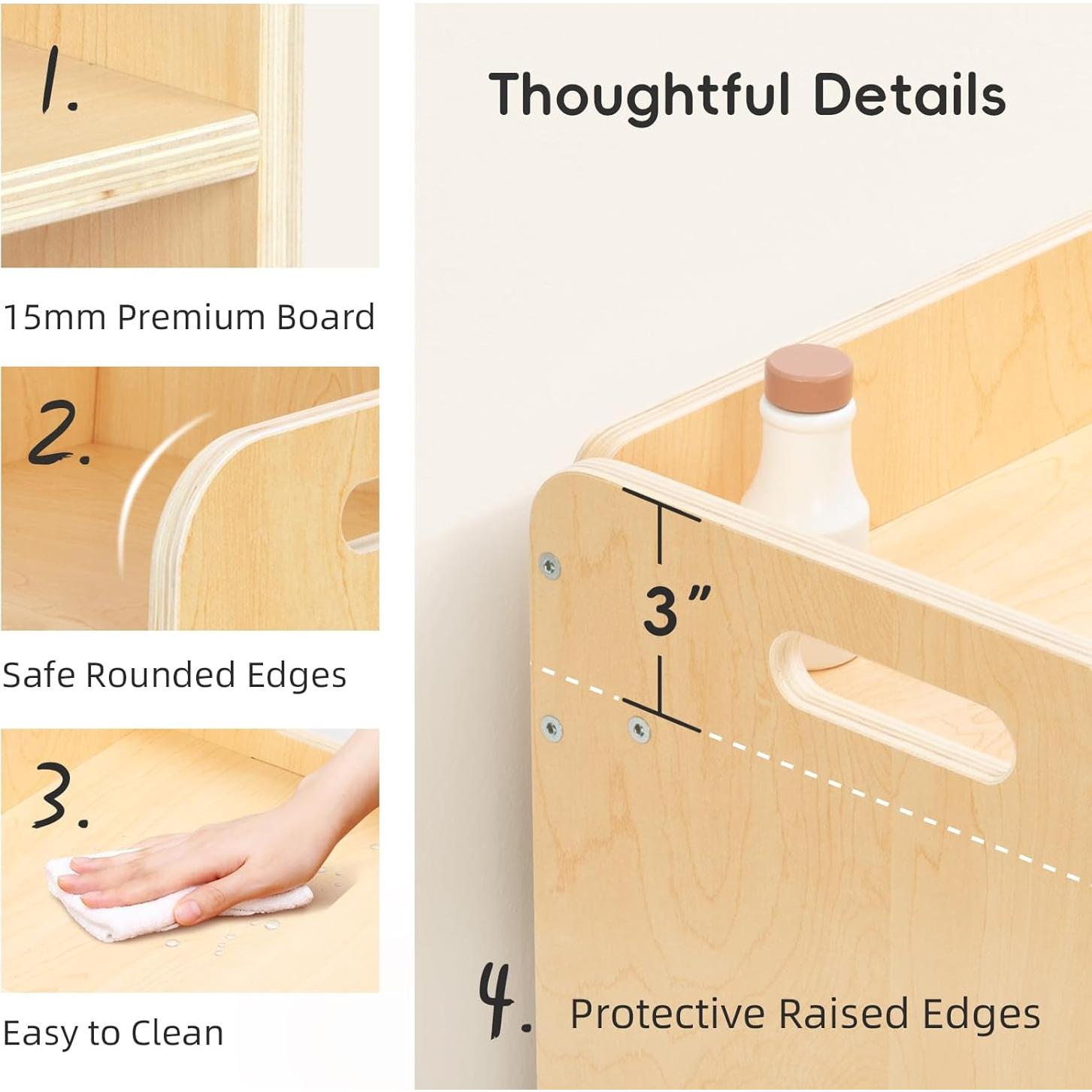 Conjunto Mesa y Silla Montessori OOOK Madera 1-3 Años