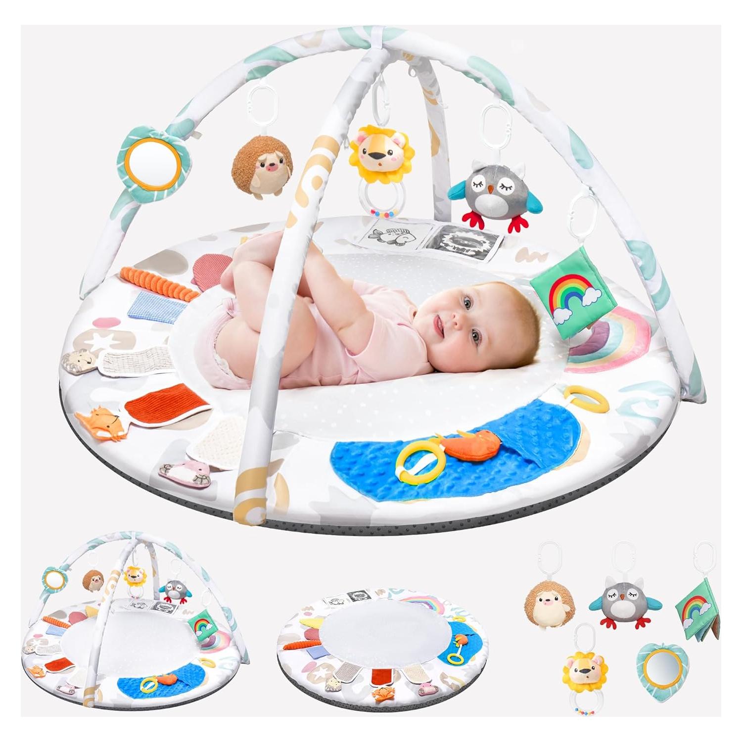 Gimnasio de Juego Montessori Oneyus 95x95cm 5 Zonas Sensoriales