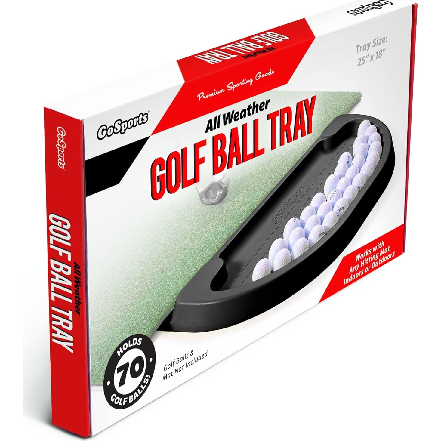Bandeja de Pelotas de Golf GoSports 70 Pelotas Negra