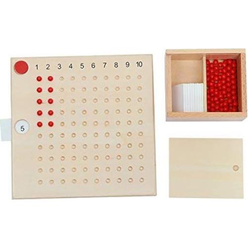 Tablero de Multiplicación Montessori DANNI para Bebés +3 Años