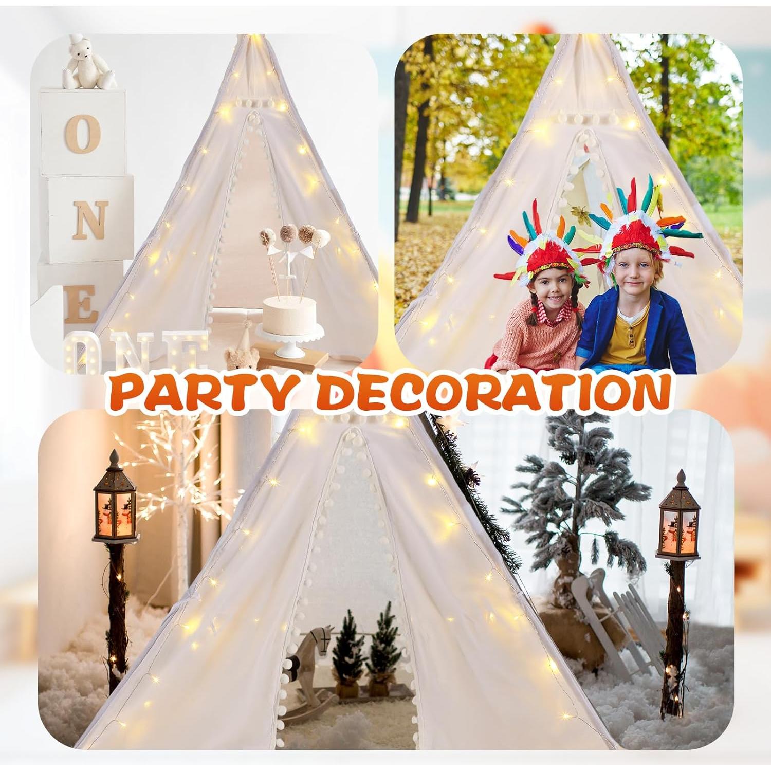 12 Tiendas Teepee Windyun con Luces LED para Niños