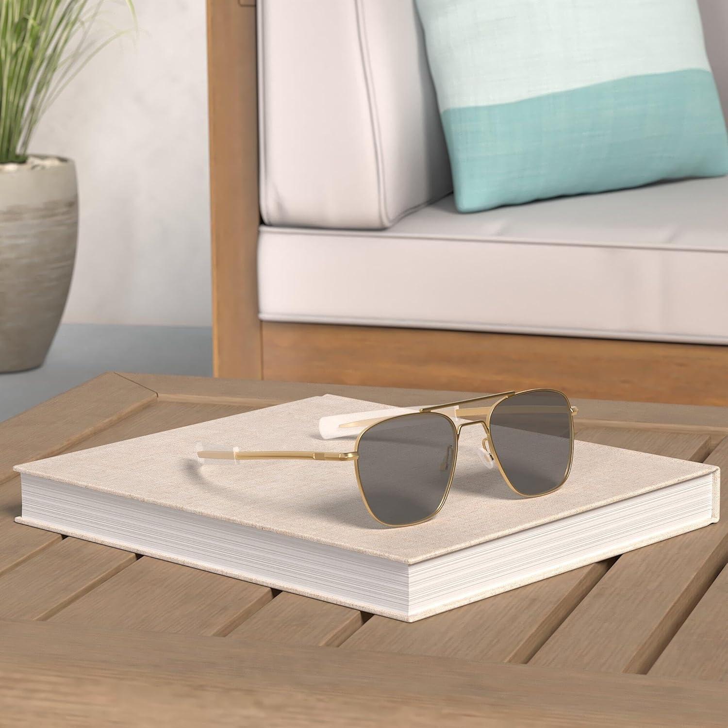 Gafas de sol aviador JOVAKIT polarizadas UV400 estilo militar