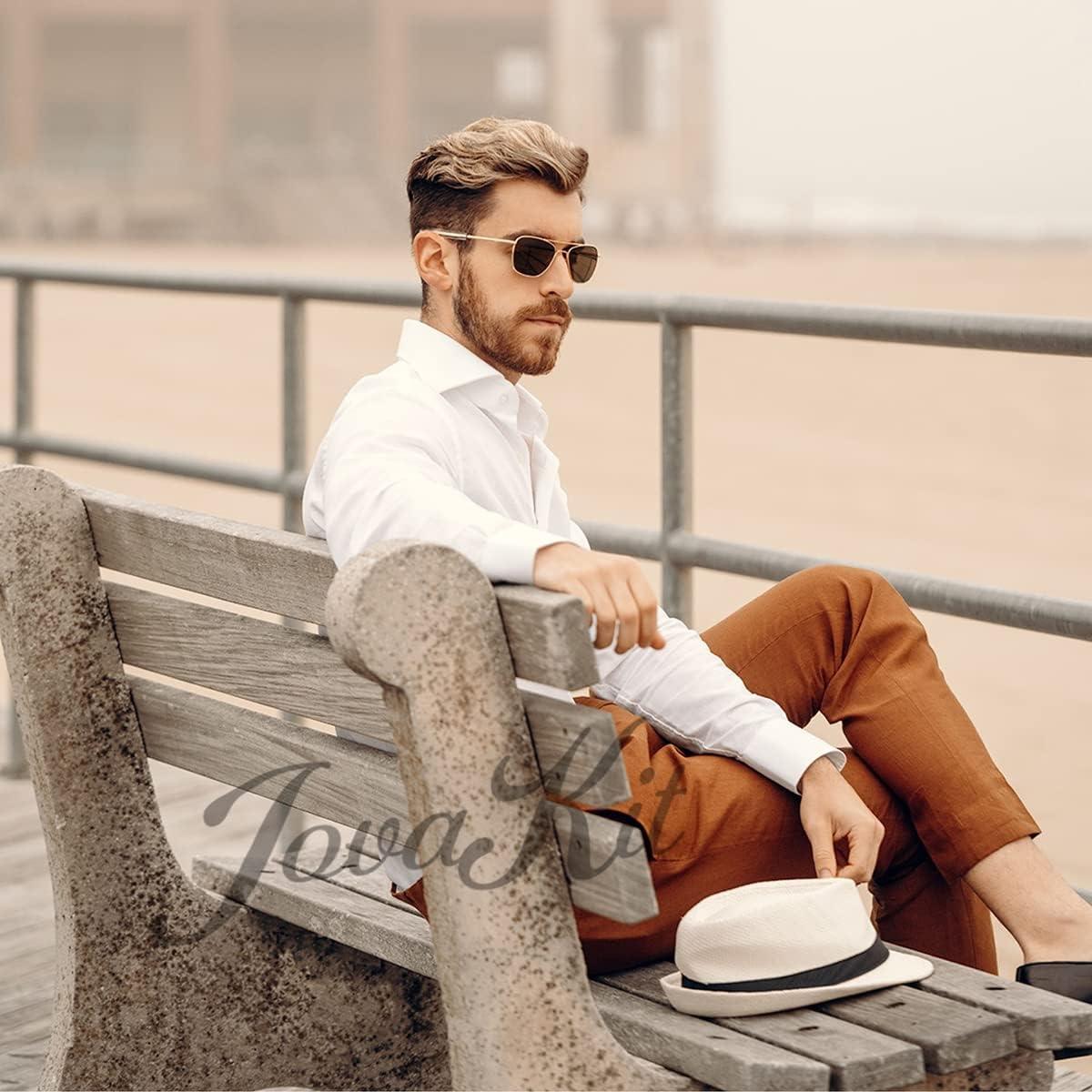 Gafas de sol aviador JOVAKIT polarizadas UV400 estilo militar