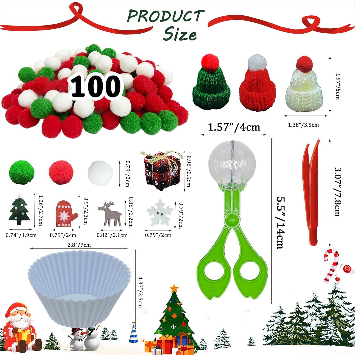 Relleno de Bin Sensorial Navidad Unvola 176 Piezas Juguetes