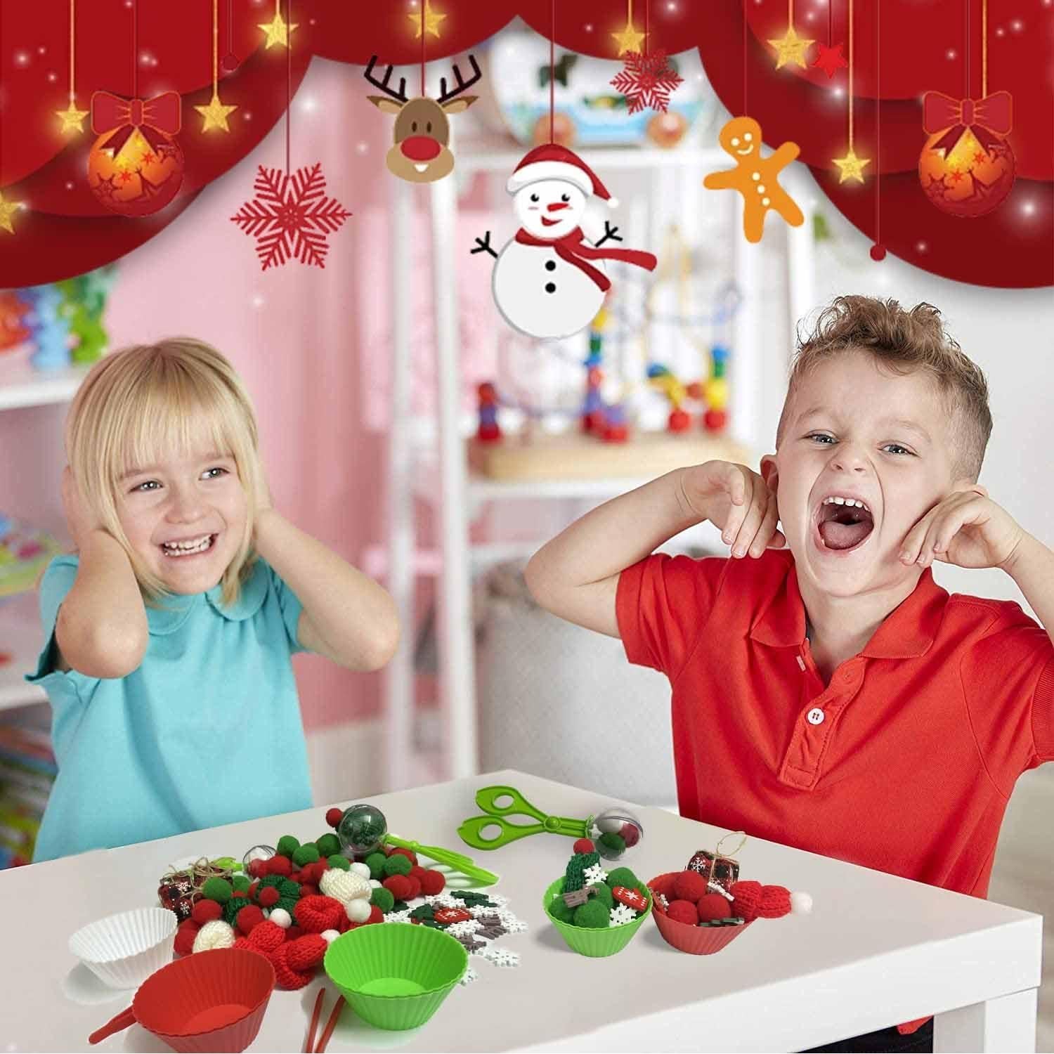 Relleno de Bin Sensorial Navidad Unvola 176 Piezas Juguetes