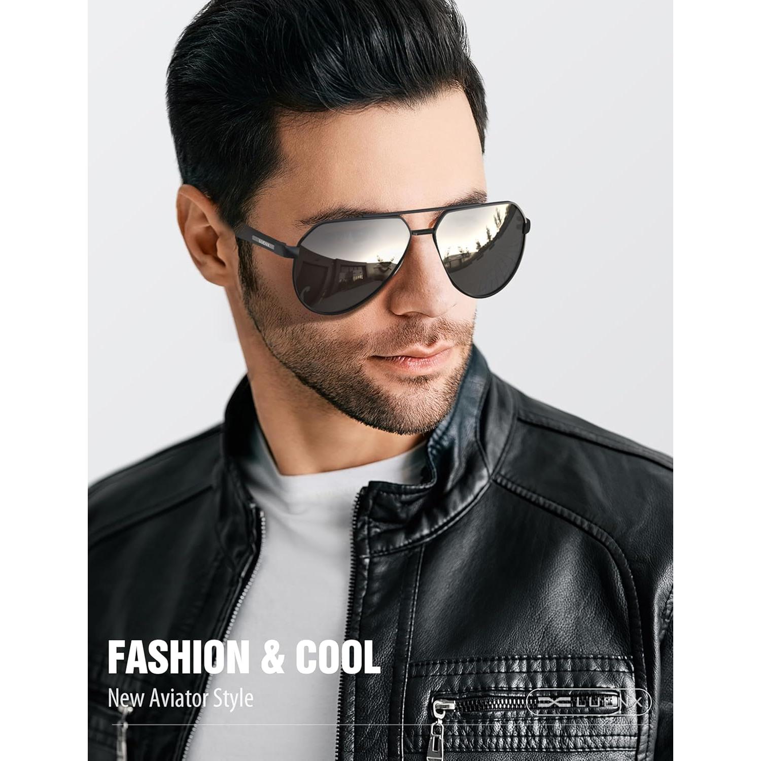 Gafas de sol LUENX Aviador Polarizadas UV400 para Hombres