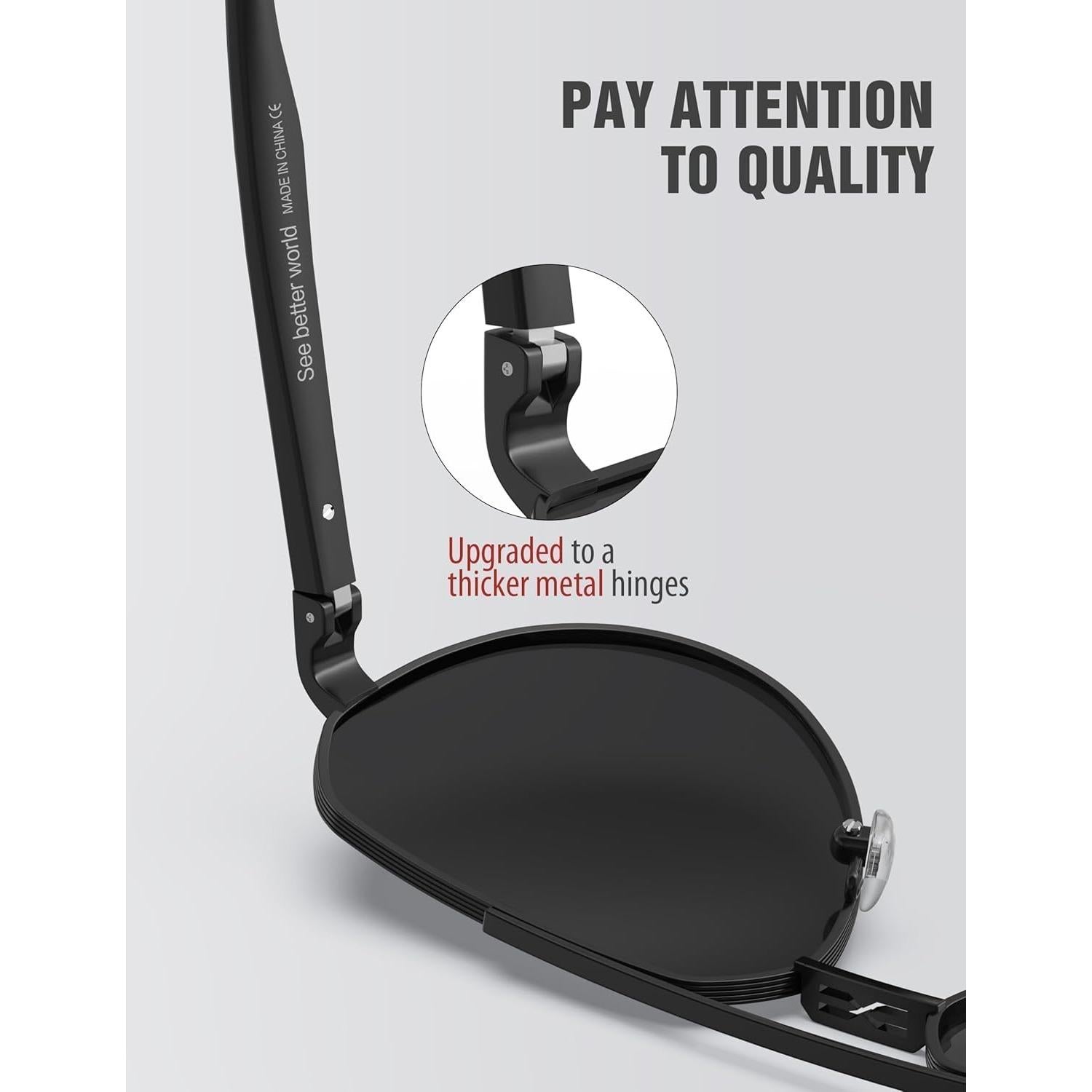 Gafas de sol LUENX Aviador Polarizadas UV400 para Hombres