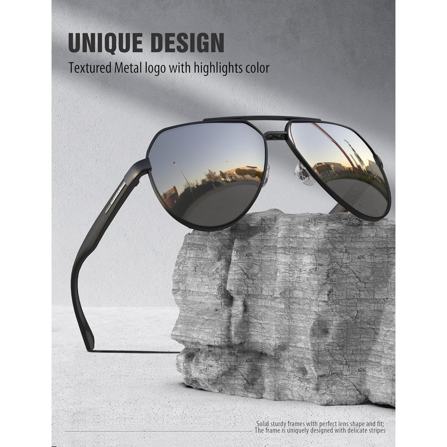 Gafas de sol LUENX Aviador Polarizadas UV400 para Hombres