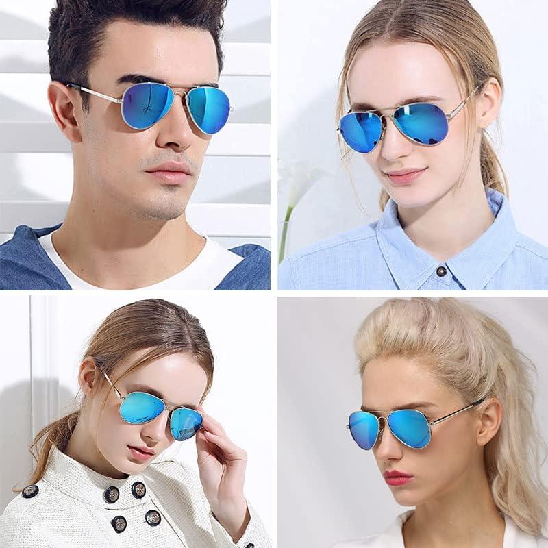 Gafas de sol AIEYEZO aviador polarizadas UV400 plata