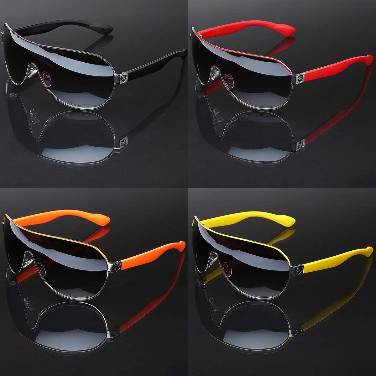 Gafas de sol cuadradas deportivas para hombres plateadas