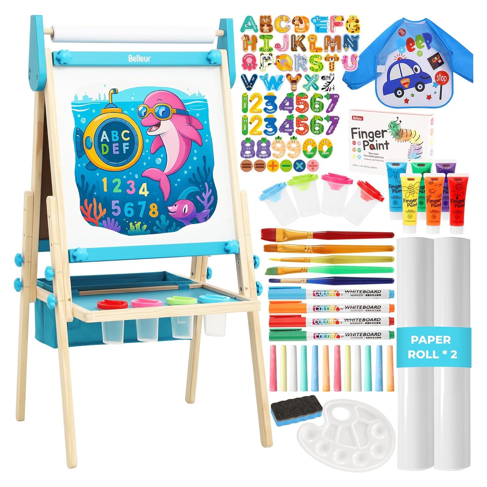 Caballete de Arte Ajustable Belleur para Niños 2-8 Años - Azul