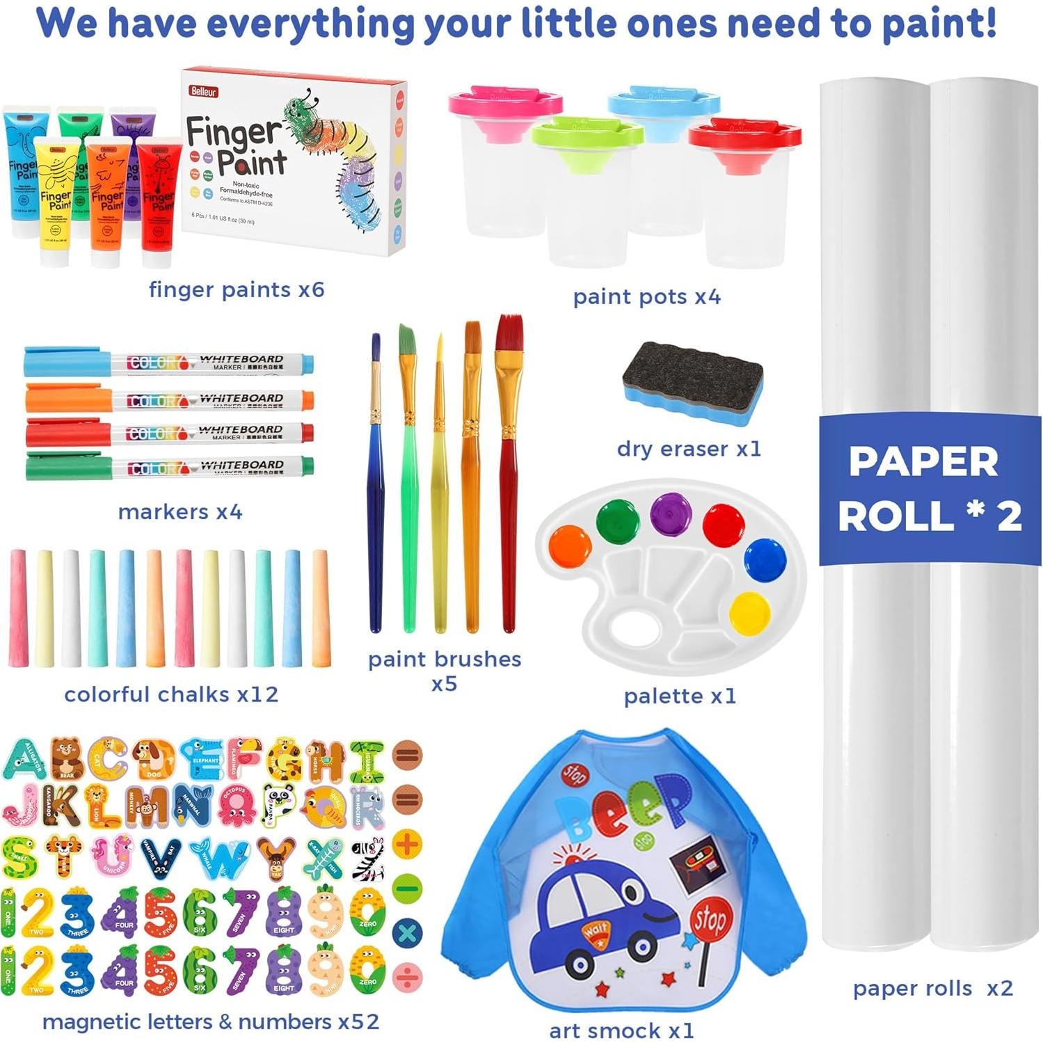 Caballete de Arte Ajustable Belleur para Niños 2-8 Años - Azul