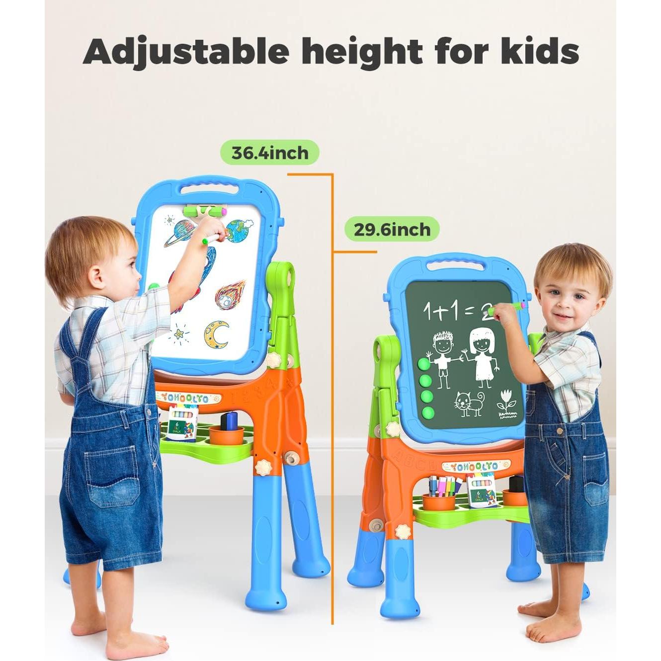 Caballete Infantil de Madera YOHOOLYO con Rollo de Papel 45.72 cm
