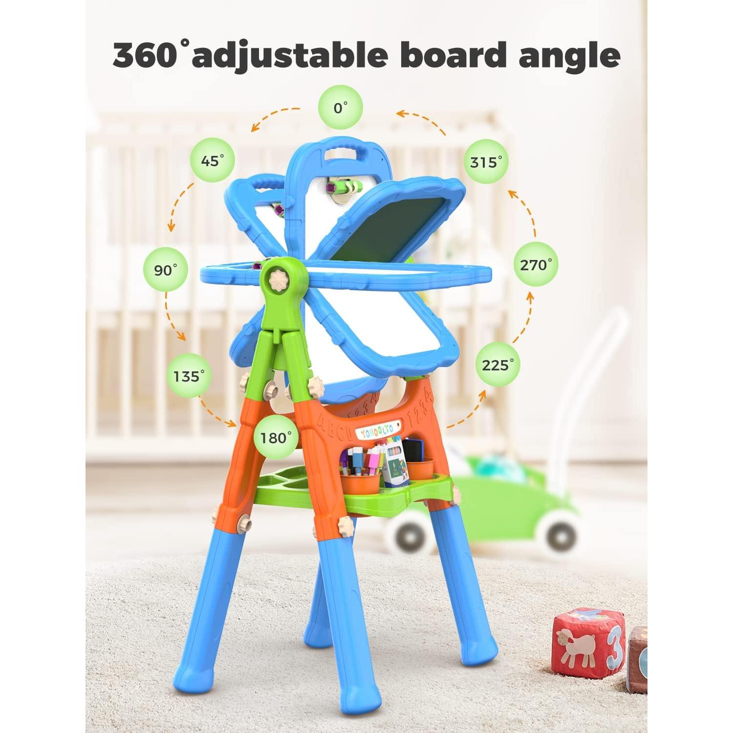 Caballete Infantil de Madera YOHOOLYO con Rollo de Papel 45.72 cm