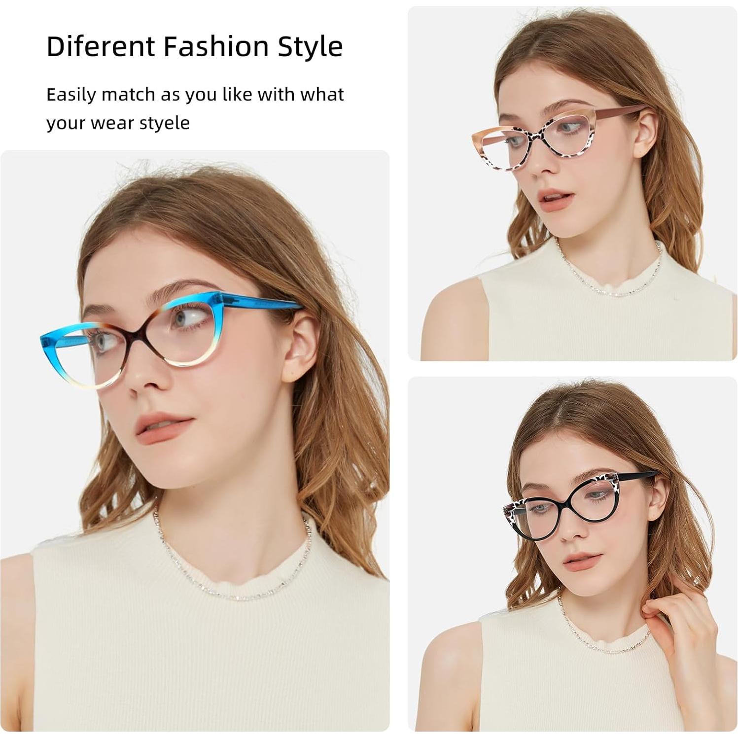 Gafas de lectura ojo de gato EYEEZI 2.75x luz azul