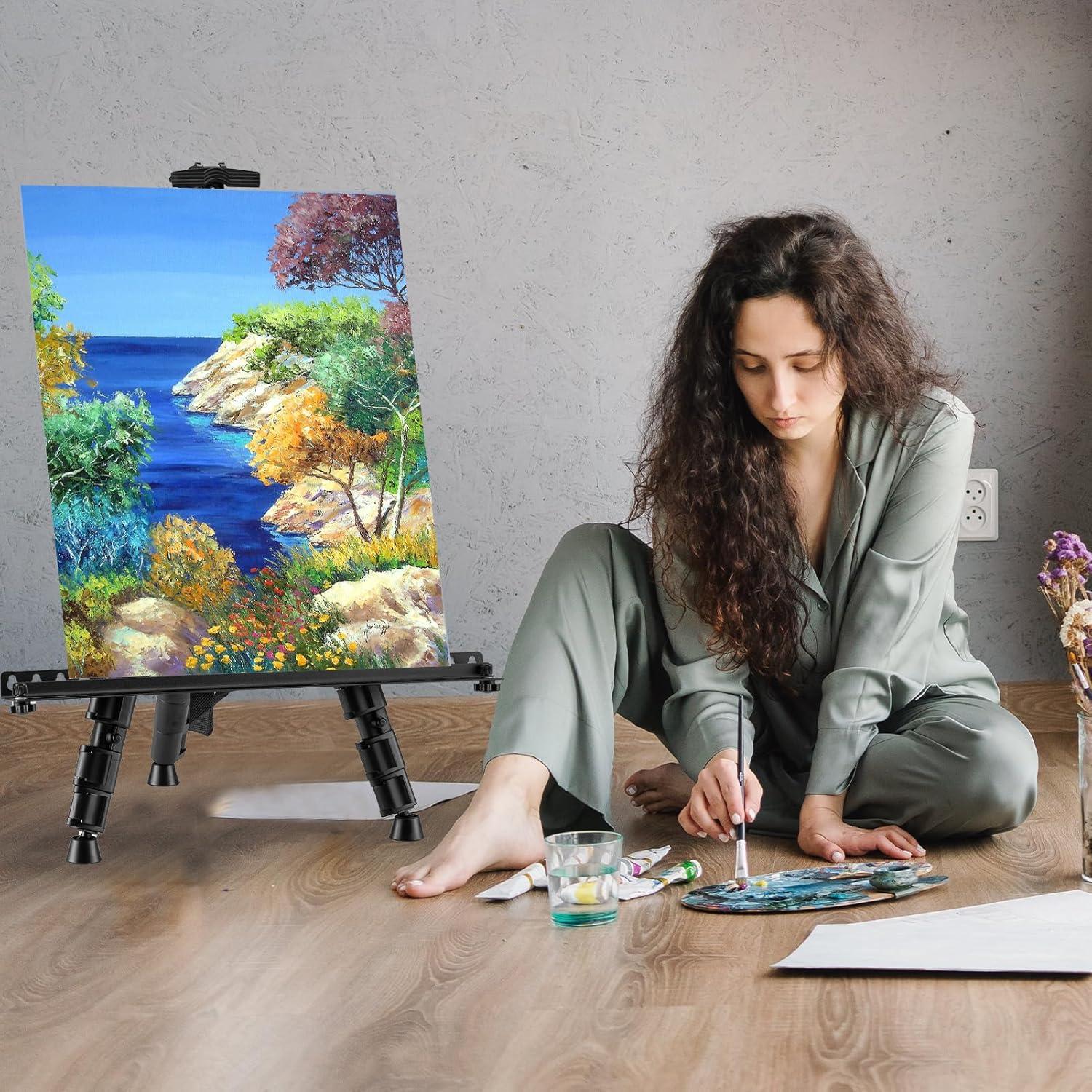 Caballete de Arte Plegable RRFTOK Ajustable 45.72-167.64 cm