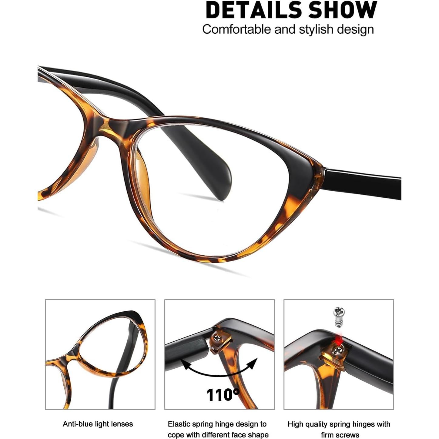 Gafas de Lectura Ojo de Gato 2.0 Dioptrías Anti-reflejo