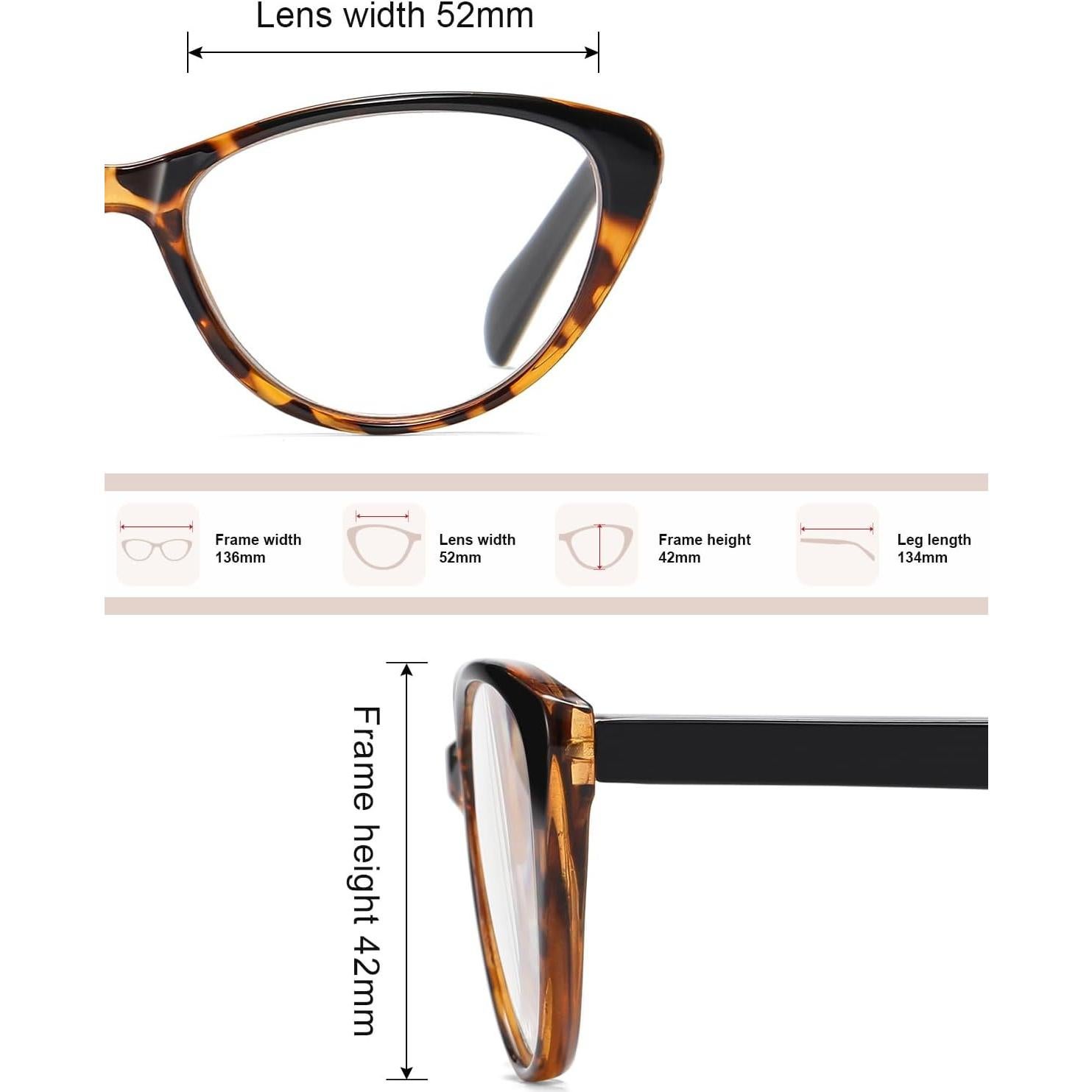 Gafas de Lectura Ojo de Gato 2.0 Dioptrías Anti-reflejo