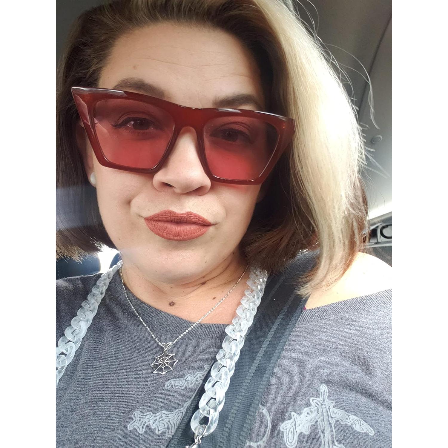 Gafas de Sol FEISEDY Cuadradas UV400 para Mujer