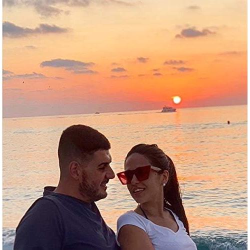 Gafas de Sol FEISEDY Cuadradas UV400 para Mujer