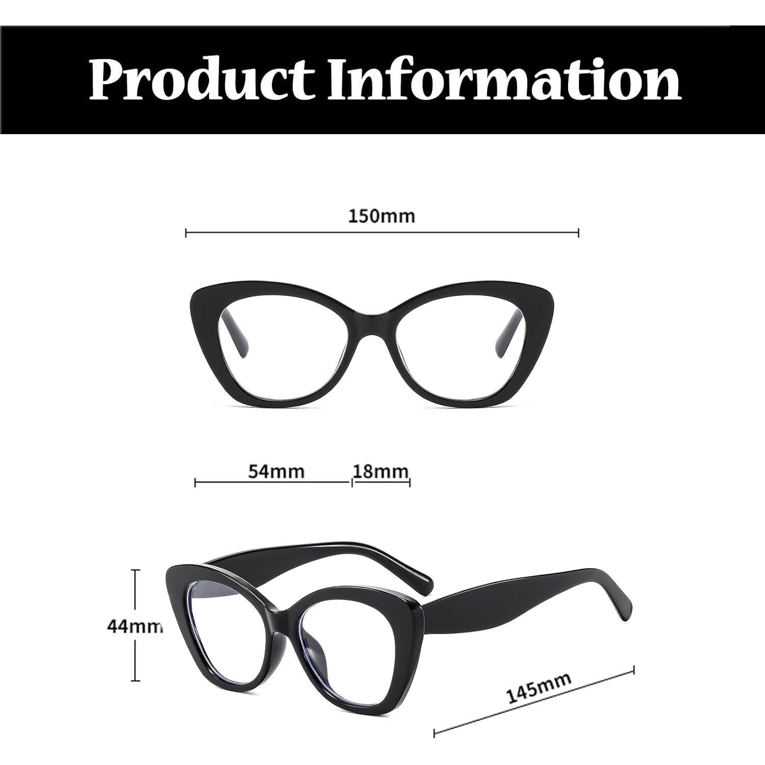 Gafas de Sol LJCZKA Ojo de Gato Anti Luz Azul Mujeres