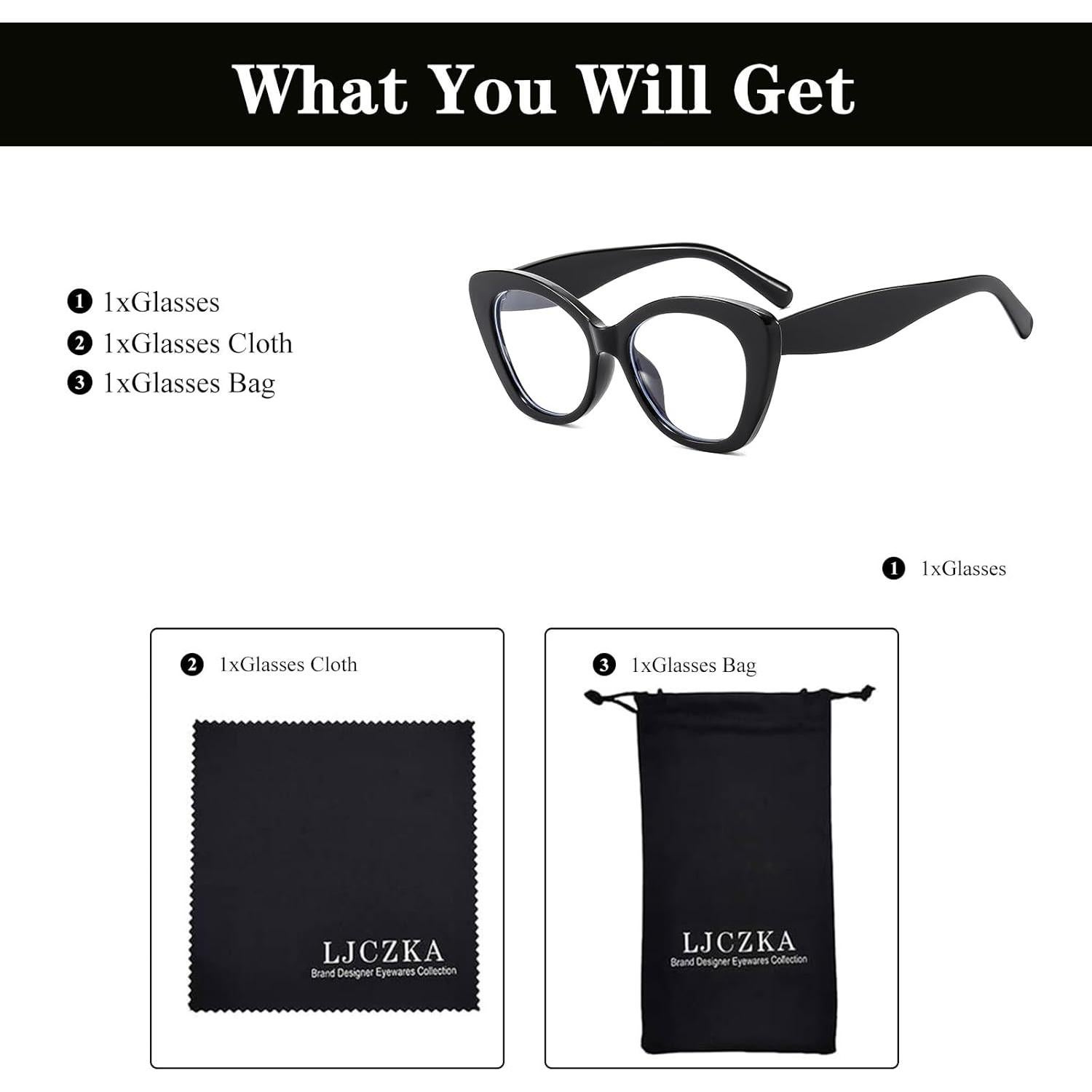 Gafas de Sol LJCZKA Ojo de Gato Anti Luz Azul Mujeres