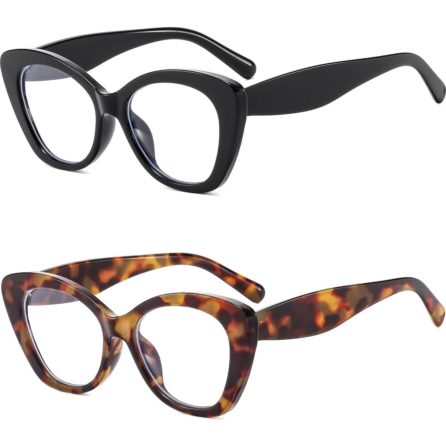 Gafas de Sol LJCZKA Ojo de Gato Anti Luz Azul Mujeres