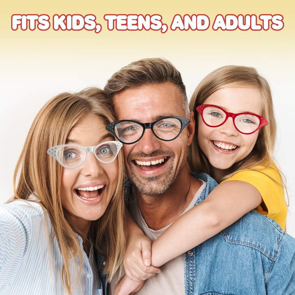 Gafas Retro Ojo de Gato ArtCreativity - Paquete de 4